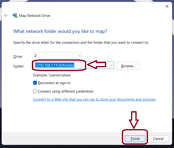 Mount NAS on Windows