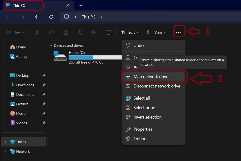 Mount NAS on Windows