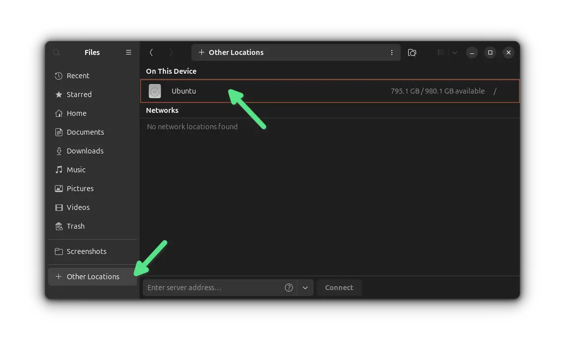 Accessing root directory in Ubuntu